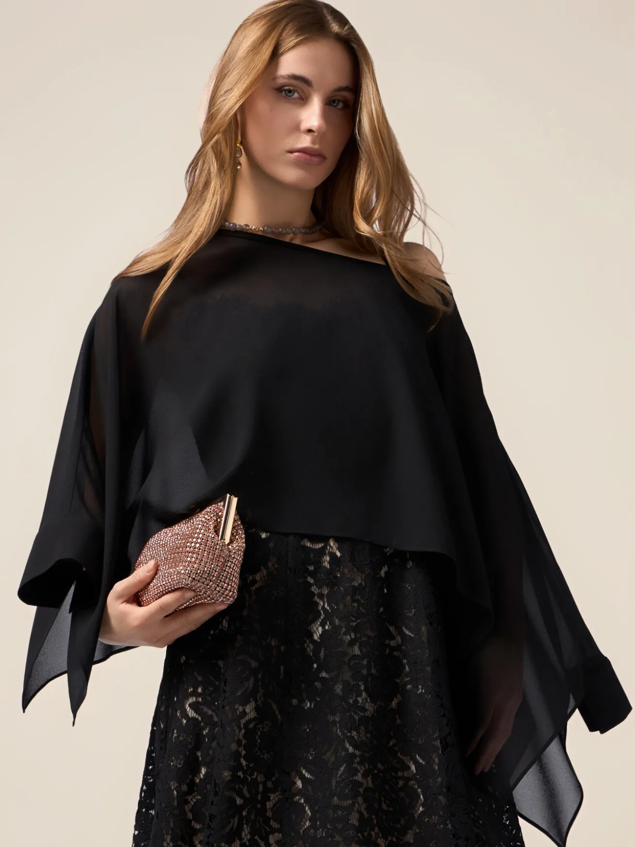 Coprispalle in georgette