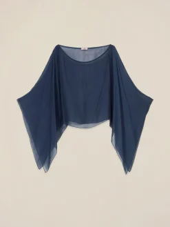 Coprispalle in voile misto seta