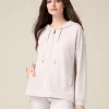Felpa soft touch con cappuccio