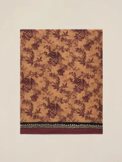 Foulard in cotone/seta fantasia