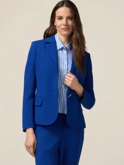 Giacca blazer in tessuto scuba crêpe