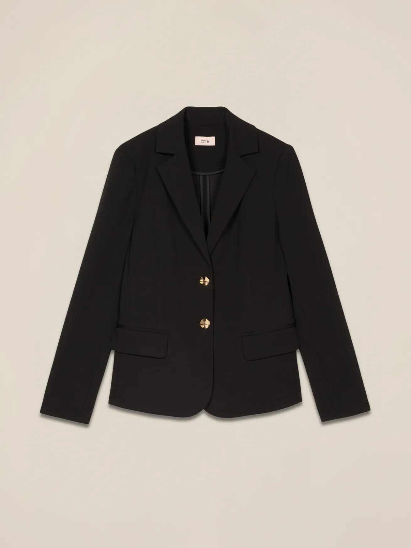 Giacca blazer in tessuto scuba crêpe