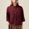 Giacca boxy misto lino