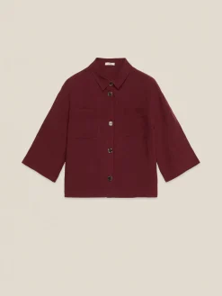 Giacca boxy misto lino