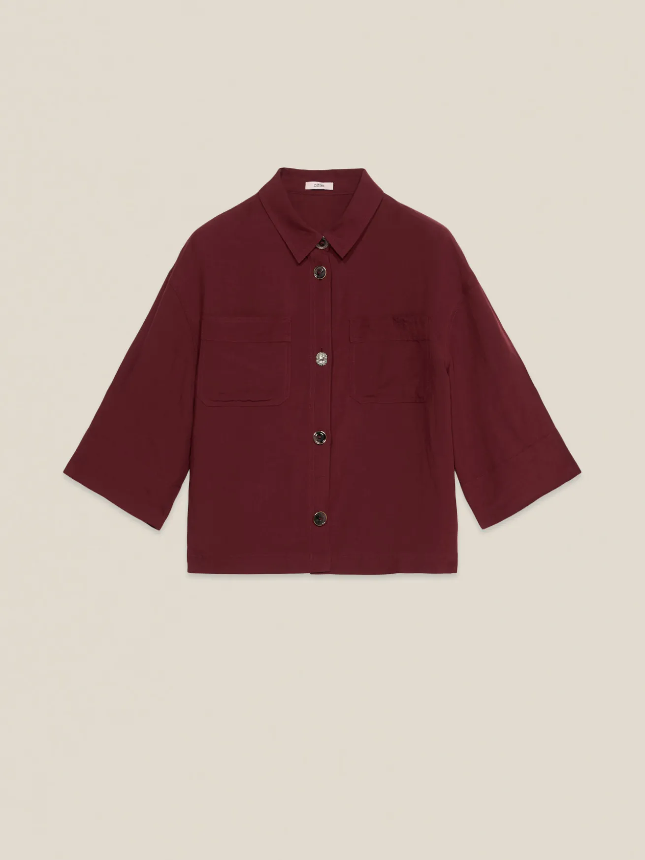 Giacca boxy misto lino