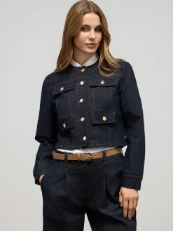 Giacca corta in denim