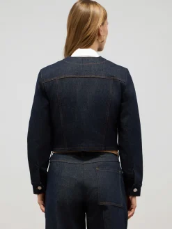 Giacca corta in denim
