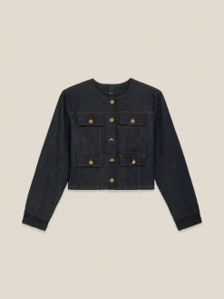 Giacca corta in denim