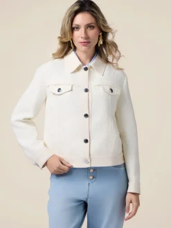 Giacca corta in tweed