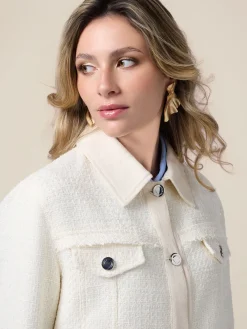 Giacca corta in tweed