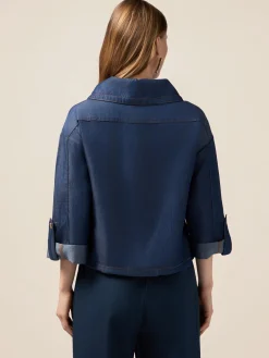 Giacca destrutturata boxy in tencel
