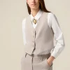 Gilet corto misto viscosa