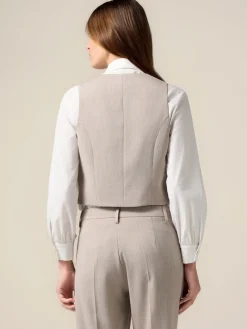 Gilet corto misto viscosa