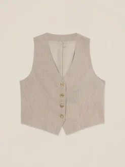 Gilet corto misto viscosa