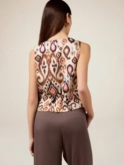 Gilet fantasia con paillettes