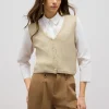 Gilet in filato lurex