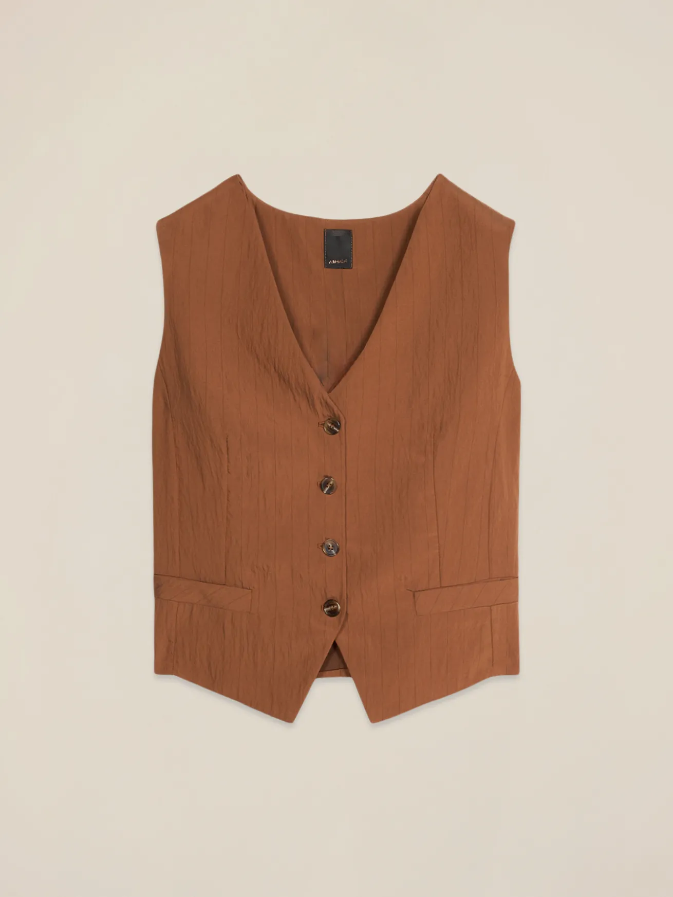 Gilet in tessuto fluido