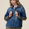 Giubbotto denim e cotone
