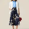 Gonna pantalone in cotone fantasia