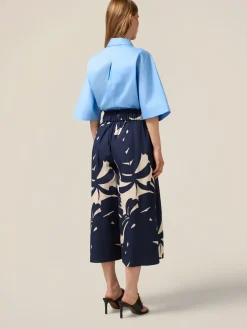 Gonna pantalone in cotone fantasia