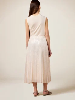 Gonna plissé lurex