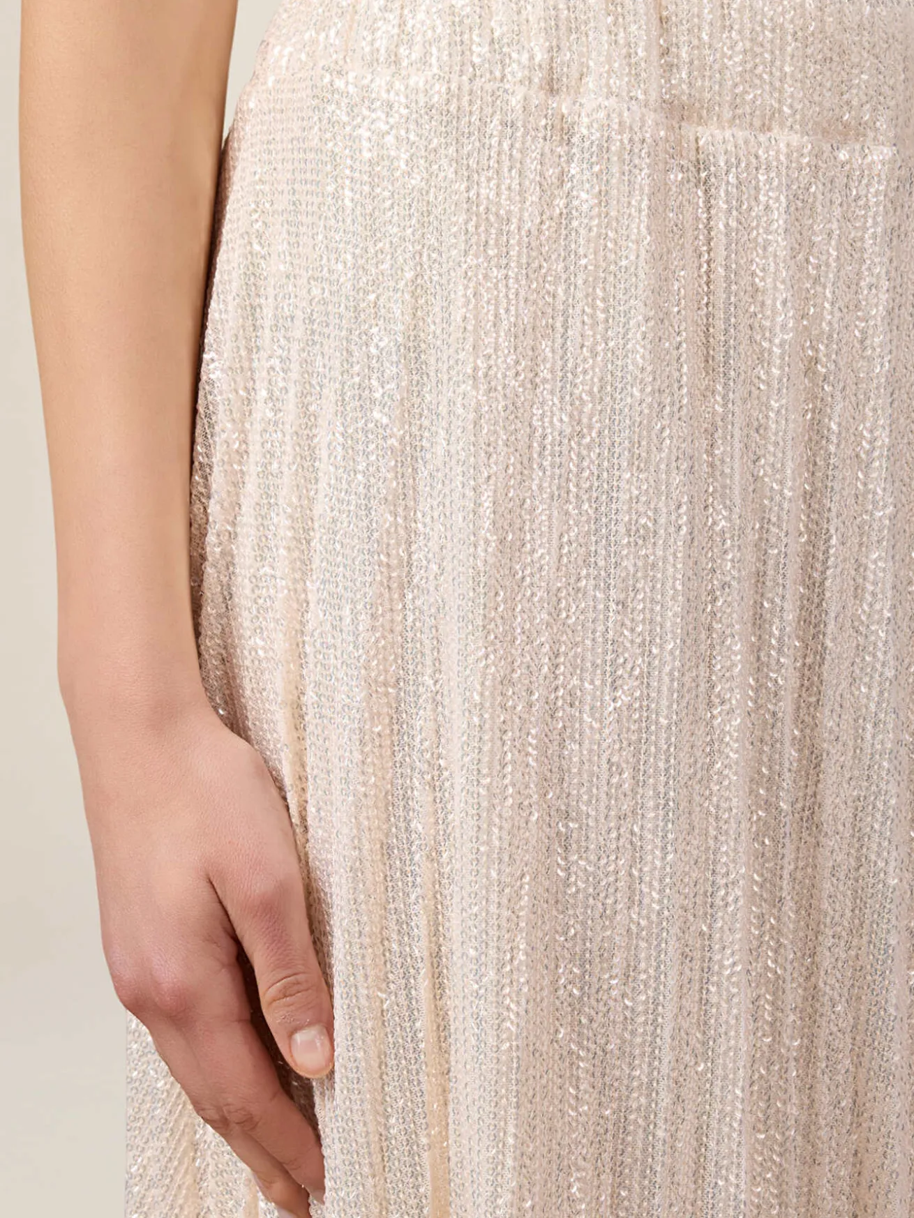 Gonna plissé lurex