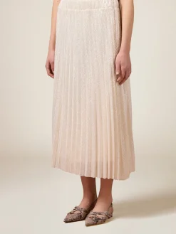 Gonna plissé lurex
