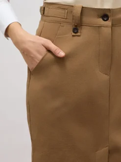 Gonna tubino cropped in misto cotone