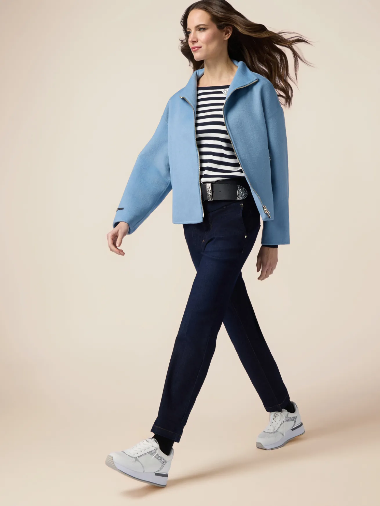 Jeans chino in denim rinse