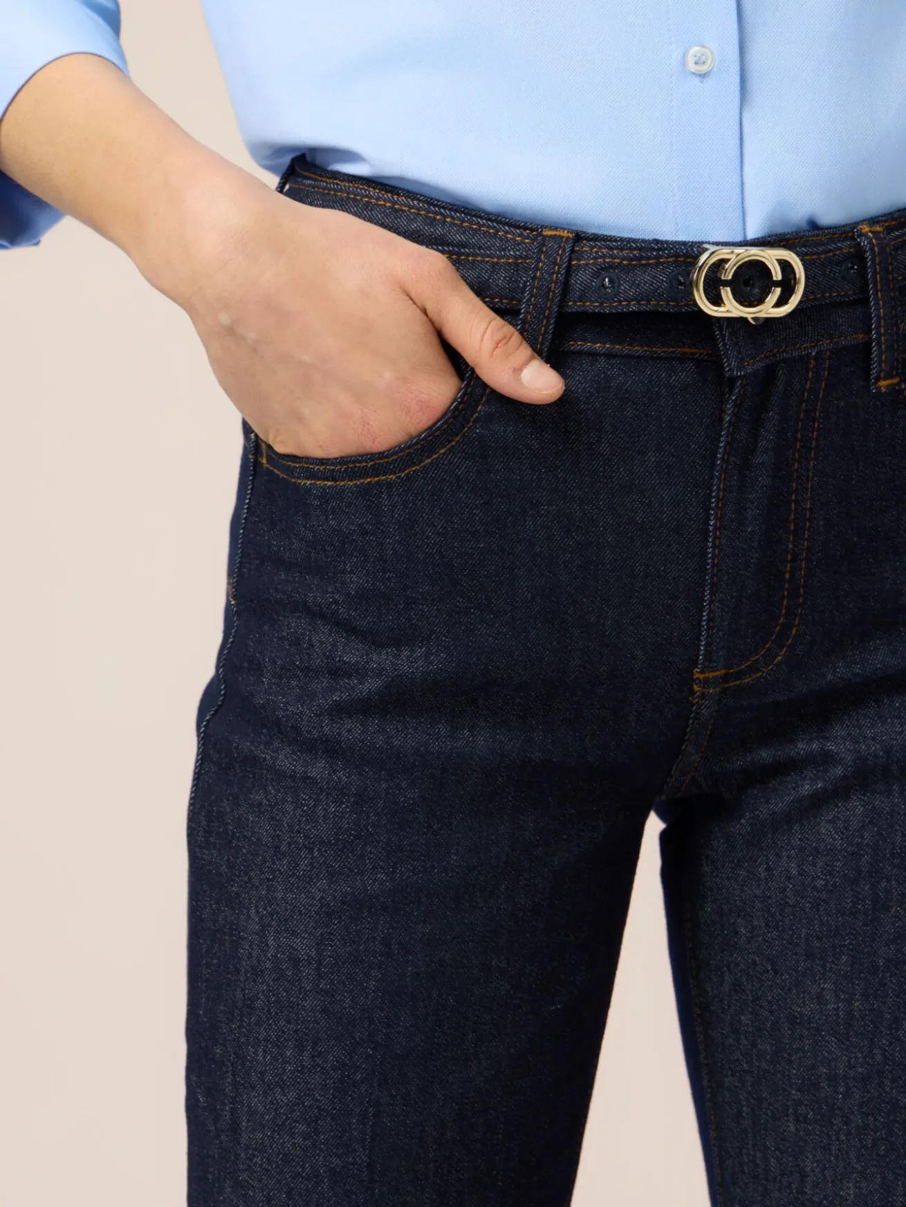 Jeans regular in denim rinse
