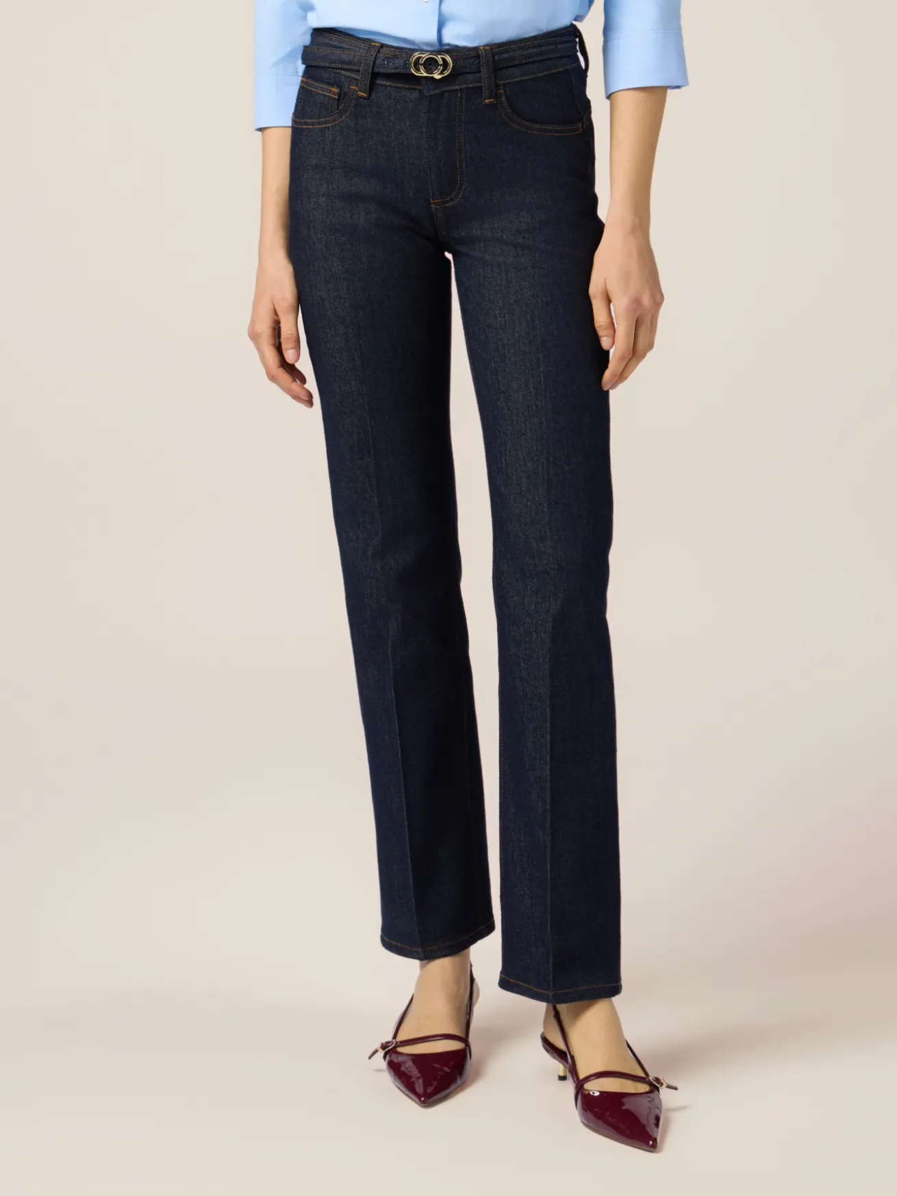 Jeans regular in denim rinse
