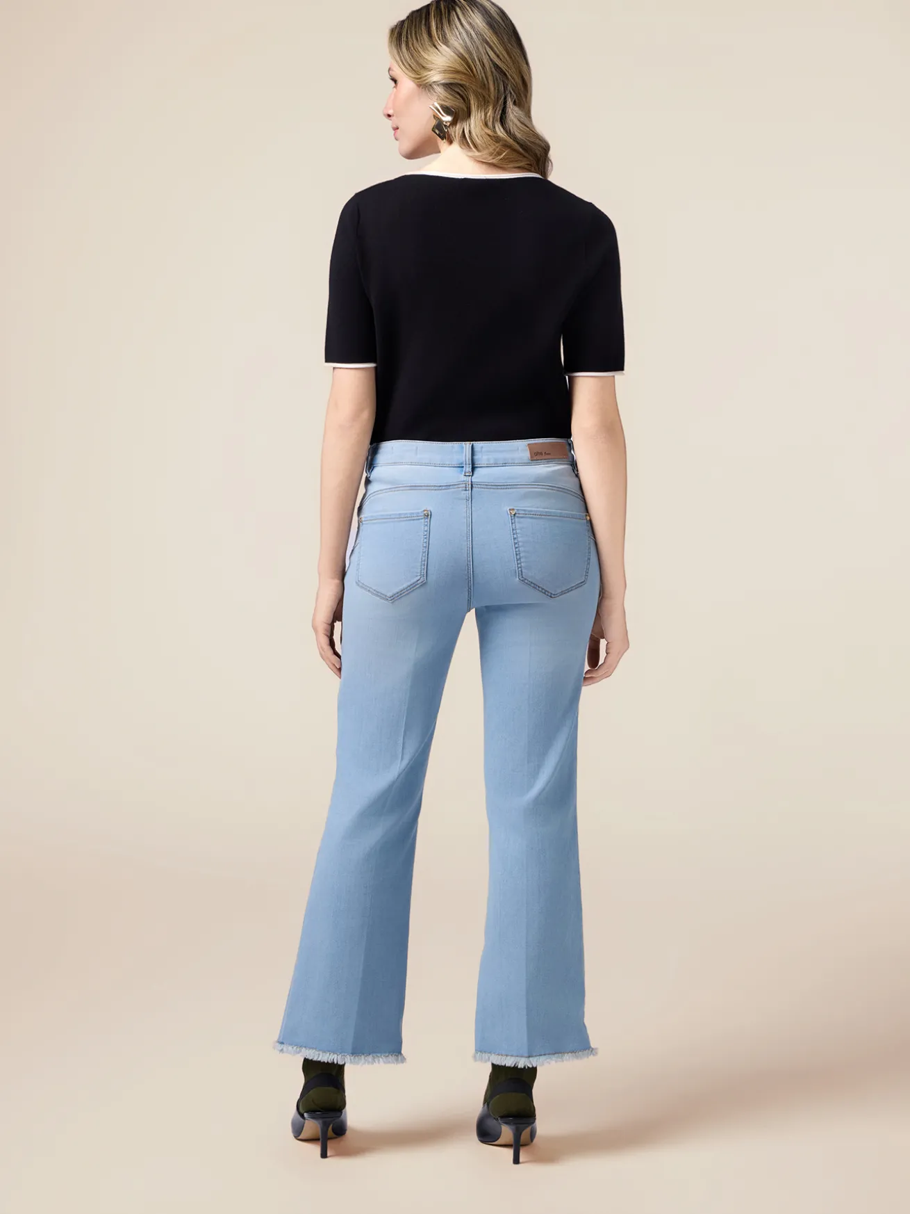 Jeans stone washed little flare