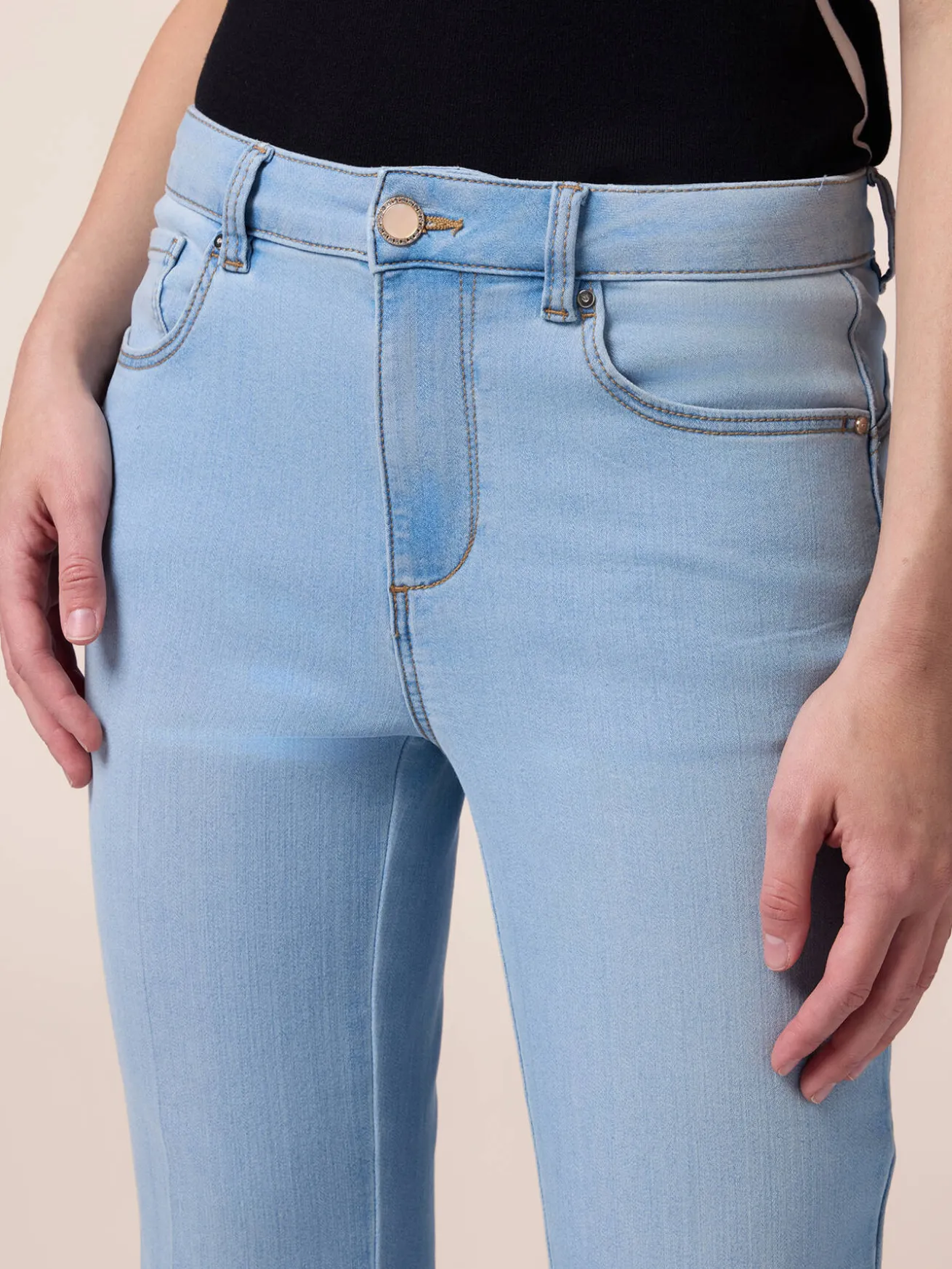 Jeans stone washed little flare
