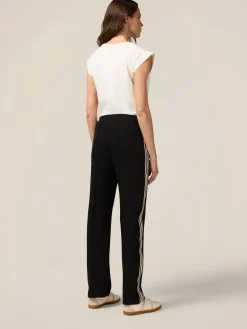 Joggers soft touch con profili a contrasto