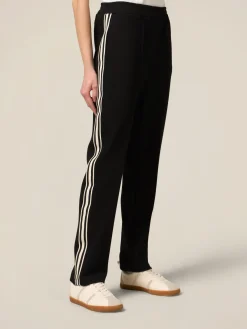 Joggers soft touch con profili a contrasto