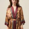 Kimono in raso di viscosa