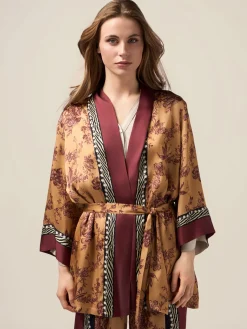 Kimono in raso di viscosa
