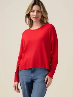 Maglia boxy con bottoni sul fondo maniche