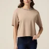 Maglia boxy con ricamo gioiello