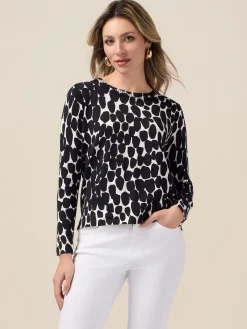 Maglia fantasia in misto viscosa