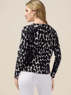 Maglia fantasia in misto viscosa