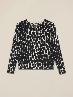 Maglia fantasia in misto viscosa