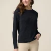Maglia girocollo lurex con bottoni dietro