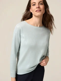 Maglia in cotone con paillettes