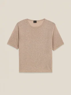 Maglia lurex maniche corte
