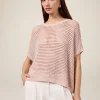 Maglia lurex traforata