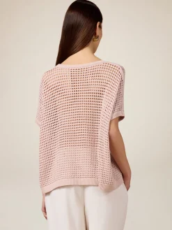 Maglia lurex traforata