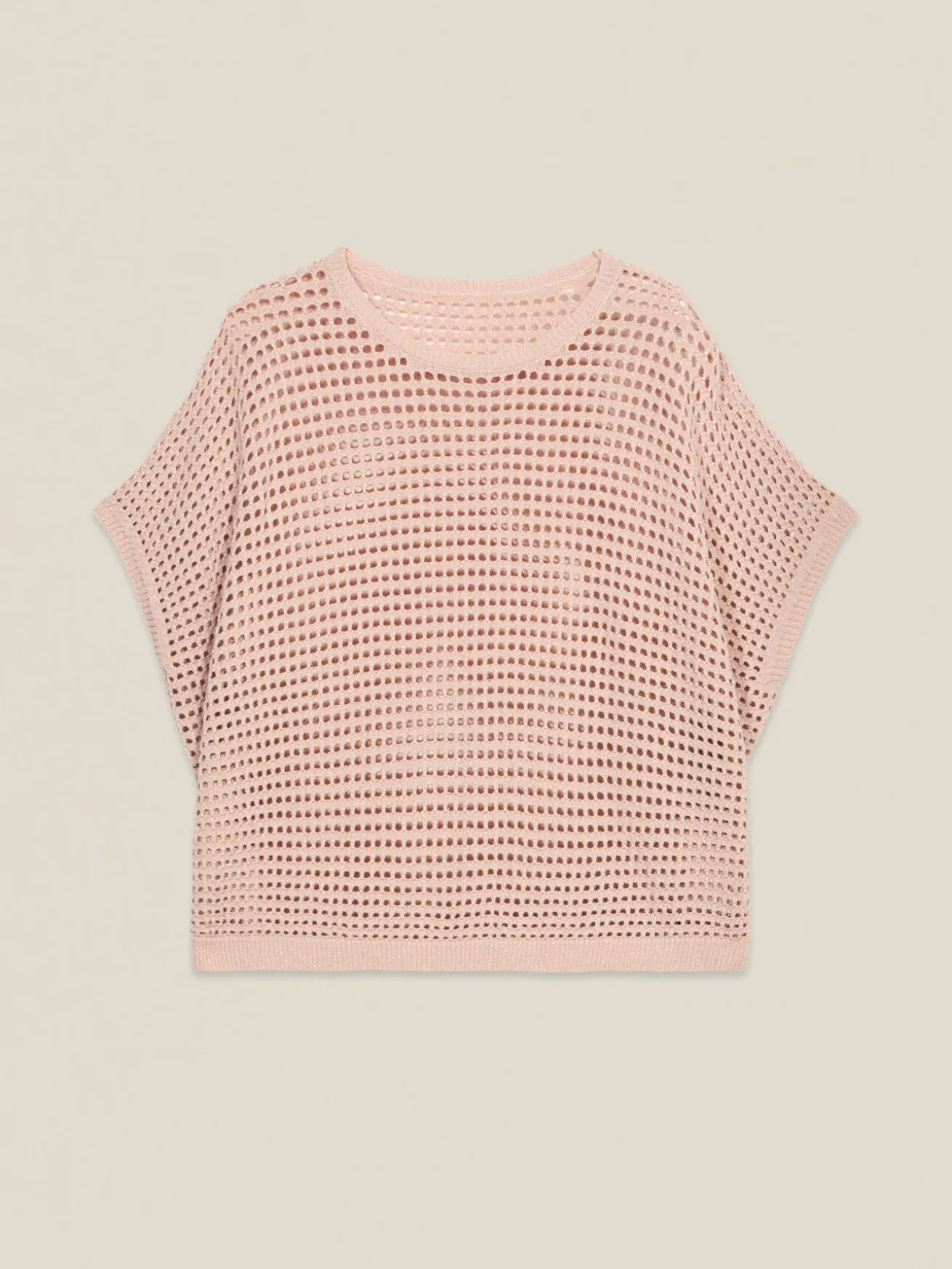 Maglia lurex traforata