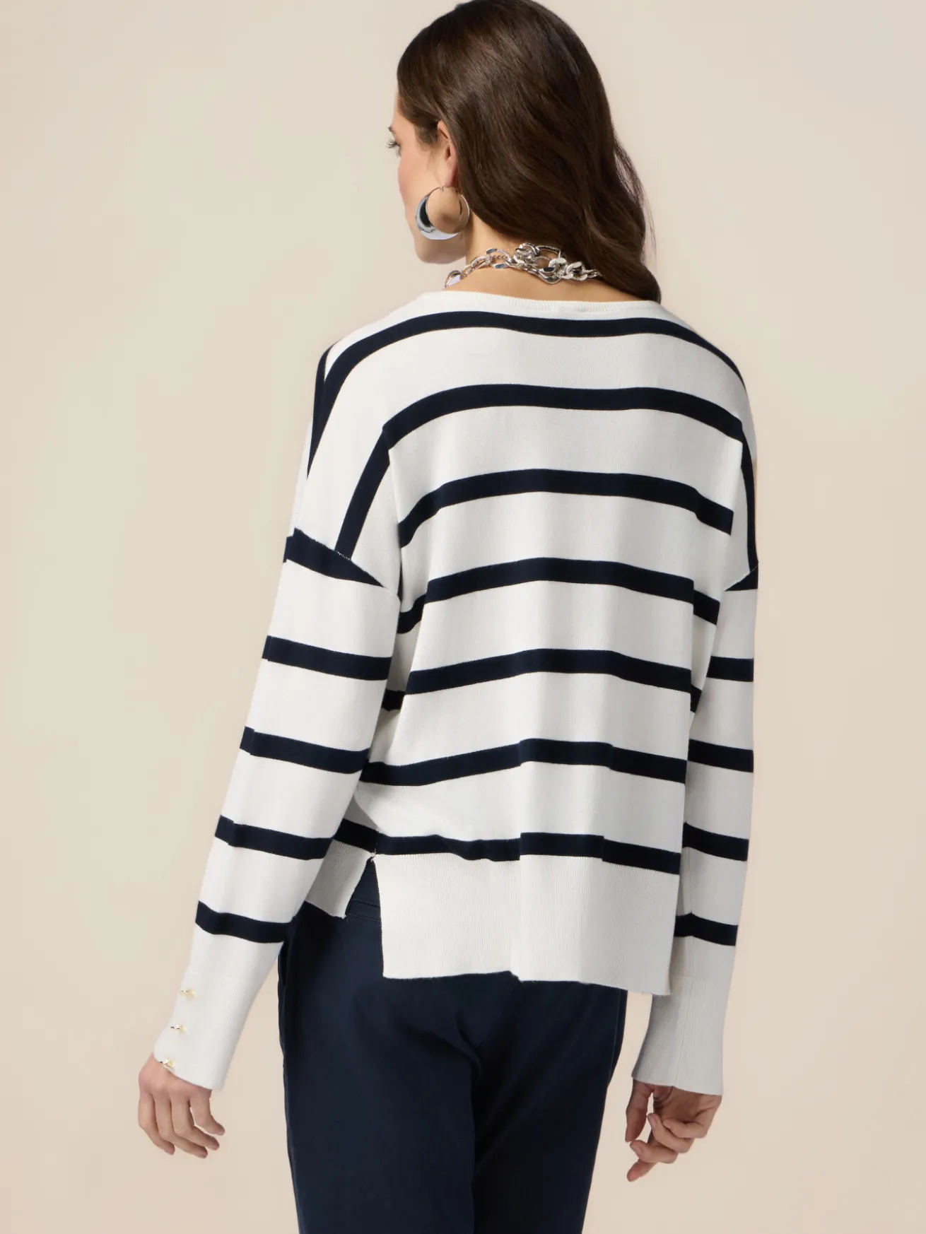 Maglia over a righe