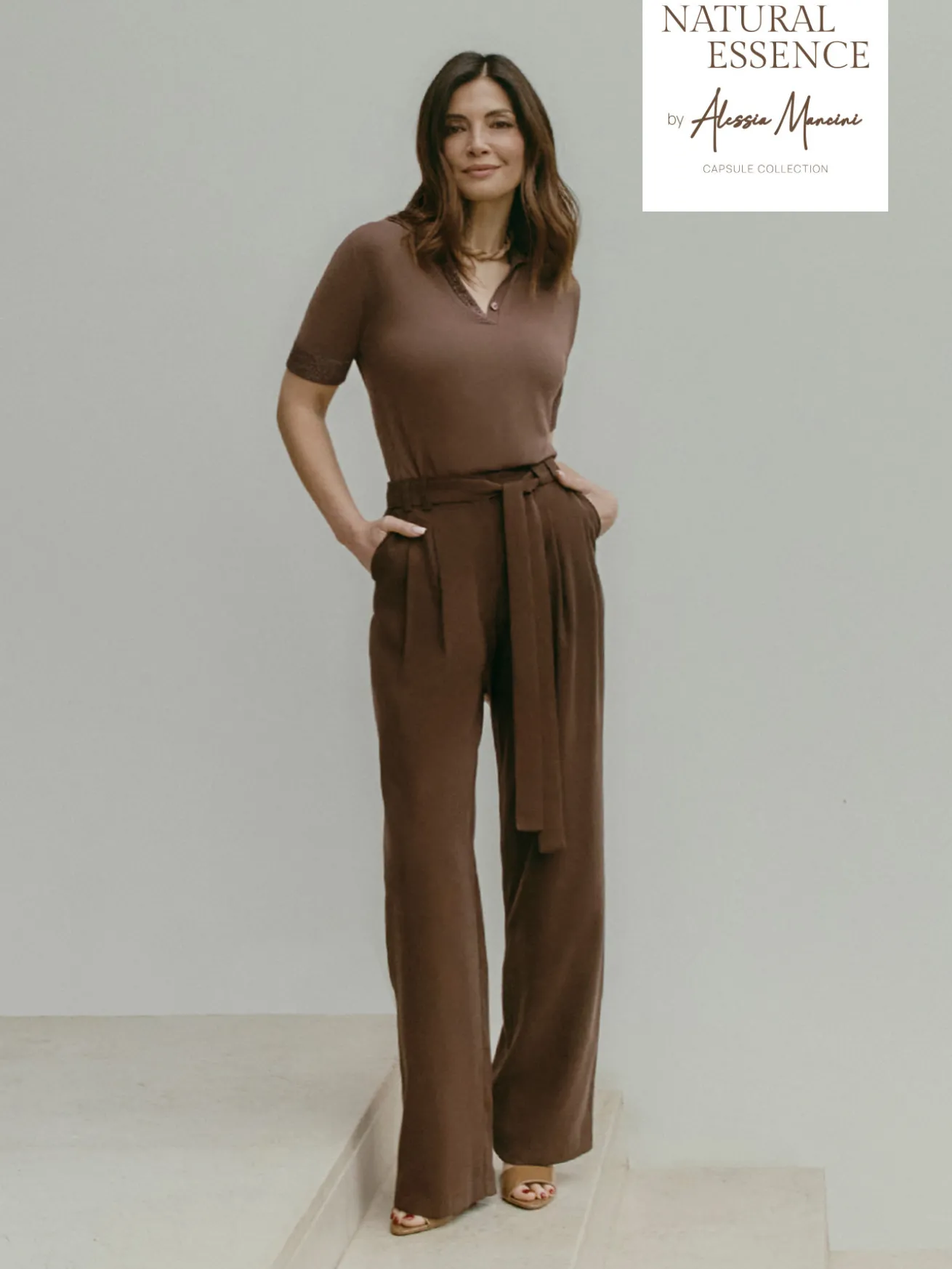 Maglia polo con profili lurex